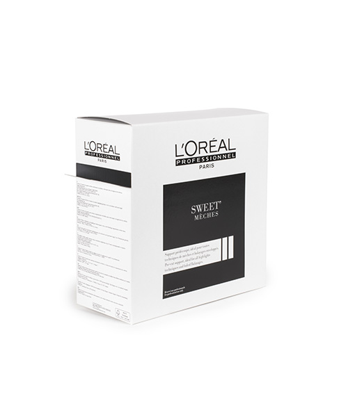 Carton compact recyclé, encres bio pour L'Oréal