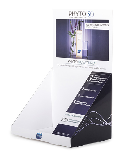 PLV de comptoir pour Phyto 50