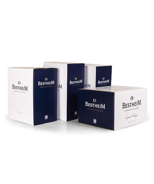 Carton emballage vin - 1 à 6 bouteilles pour Bestheim