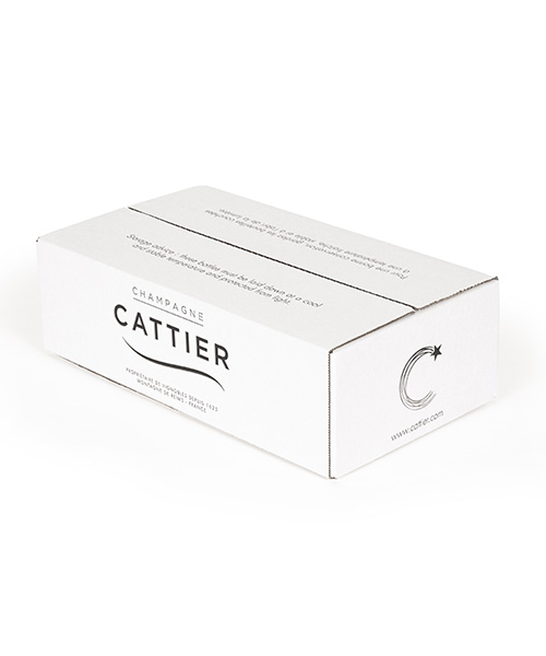 Carton emballage vin - 1 à 6 bouteilles pour Champagne Cattier